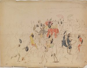Incontro tra il Maharaja Sher Singh del Punjab e l