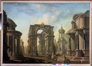 Fantasia architettonica da Alexei Ivanovich Belsky