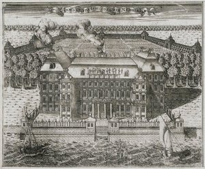 Il palazzo del principe Alexander Menshikov, 1717 da Alexei Ivanovich Rostovtsev