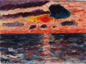 Tramonto, Borkum, 1928 da Alexei Javlensky von