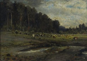 Isola degli alci a Sokolniki, 1869 da Alexei Kondratyevich Savrasov