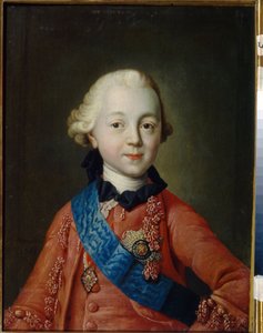 Ritratto del granduca Pavel Petrovich Romanov bambino da Alexei Petrovich Antropov