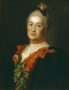 Ritratto della contessa Tatyana Alexeyevna Trubetskaya da Alexei Petrovich Antropov