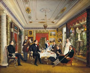 Al tavolo da tè, 1851