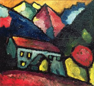 Una casa in montagna, c.1912 da Alexej von Jawlensky
