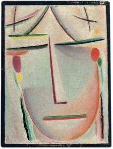 Testa astratta; Abstrakter Kopf, c.1921 da Alexej von Jawlensky