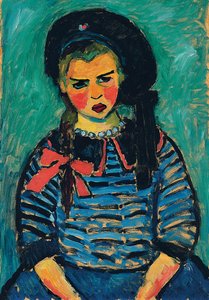 Ragazza con fiocco rosso da Alexej von Jawlensky