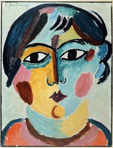 Testa di ragazza da Alexej von Jawlensky