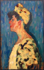 Marianne von Werefkin di profilo da Alexej von Jawlensky