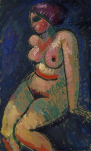 Nudo femminile seduto da Alexej von Jawlensky