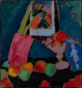 Natura morta con una ciotola viola da Alexej von Jawlensky
