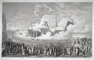 Inaugurazione della statua equestre di Pietro il Grande in Piazza del Senato a San Pietroburgo da Alexey Kupriyanovich Melnikov