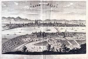 Bale, Svizzera, di A.H. Jaillot in "Atlas Français" - Parigi