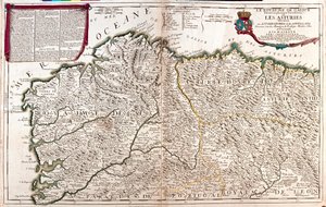 Portogallo meridionale, Galizia e Asturie - di A da Alexis Hubert Jaillot