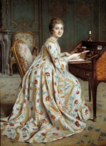 Ritratto della Marchesa Dubois Mouchet da Alexis Axilette