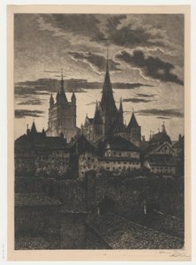 Vista di Losanna da Alexis Forel