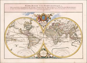Mappa del mondo del 1699 di Alexis-Hubert Jaillot