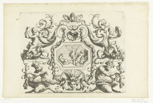 Pannello ottagonale con Orfeo ed Euridice