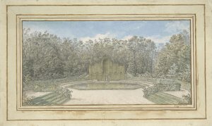 Vista di un pergolato in un parco