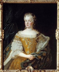 Ritratto della regina Maria Lesczinska (1703-1768). Dipinto di Alexis Simon Belle (1674-1734) da Alexis Simon Belle