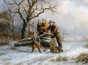 Tagliare legna da ardere, 1865