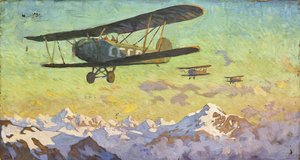 Sorvolo delle montagne del Caucaso da Alfons Konstantinovich Zhaba