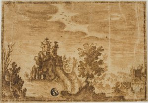 Castello delle fate nel paesaggio