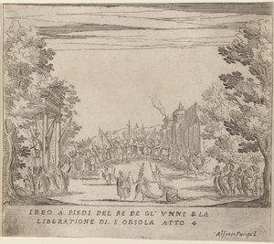 Jereo Davanti al Re degli Unni per la Liberazione di Santa Orsola da Alfonso Parigi II