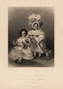 Visconte Grey de Wilton ed Elizabeth Grey Egerton, figli di Thomas Egerton, 2º Conte di Wilton da Alfred Edward (after) Chalon