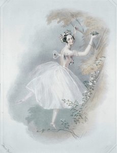 Marie Taglioni, la più famosa ballerina ... (stampa a colori) da Alfred Edward Chalon