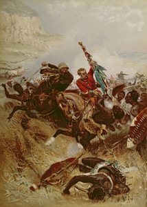 I tenenti Nelville e Coghill salvano i colori, 1881 da Alfred A.B. de Neauville