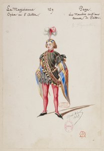 Halévy - La magicienne - modelli di costume di Alfred Albert - 09. Pagina. Otto extra