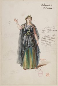 Halévy - Il mago - modelli di costume di Alfred Albert - 20. Mélusine, 2° costume