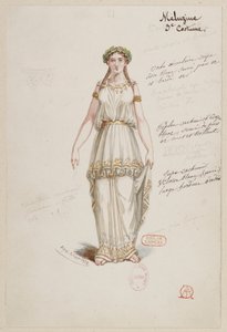 Halévy - La magicienne - modelli in costume di Alfred Albert - 21. Mélusine, 3° costume