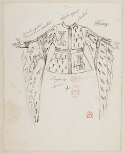 Halévy - La magicienne - modelli di costume di Alfred Albert - 34. I signori Fosez, Dupuis, Ponceau