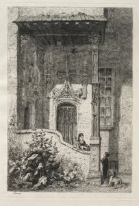 Maison dite de la Reine Blanche, Rue St. Hippolyte da Alfred Alexandre Delauney