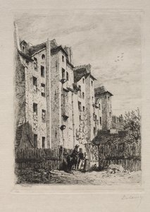 Case, Rue de Lyonnais da Alfred Alexandre Delauney