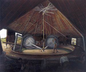 Mulino di guado a Parson Drove, c.1900 da Alfred Balding