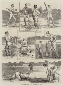 Umori del campo di cricket da Alfred Chantrey Corbould