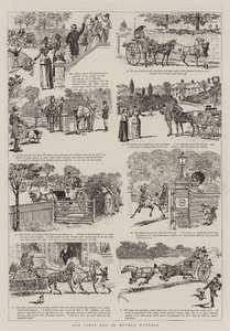 Il nostro primo giorno in doppio tiro da Alfred Chantrey Corbould