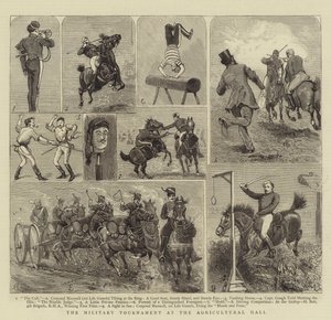 Il torneo militare alla Agricultural Hall da Alfred Chantrey Corbould