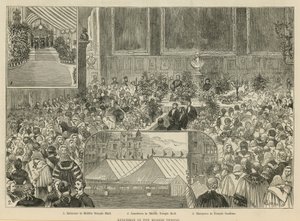 Le Royal Courts of Justice: pranzo al Middle Temple da Alfred Chantrey Corbould