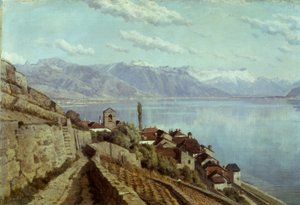 Il villaggio di Saint-Saphorin da Alfred Chavannes
