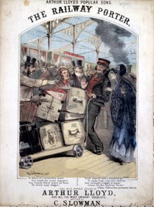 Il Portiere Ferroviario, copertina dello spartito per una popolare canzone vittoriana di C. Plowman, 1870