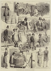 La mostra lattiero-casearia alla Agricultural Hall, Islington da Alfred Courbould