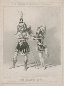 Schizzi di Alfred Crowquill dal bal masqué di Jullien: Il diavolo geloso