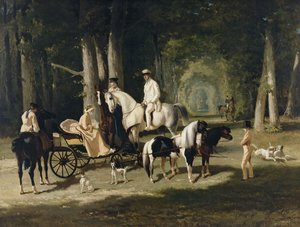 Monsieur e Madame Mosselman e le loro figlie da Alfred Dedreux