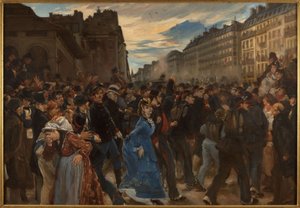 La partenza dei mobili, luglio 1870, circa 1879 da Alfred Dehodencq