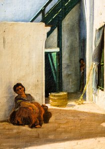 Cortile di una casa marocchina da Alfred Dehodencq