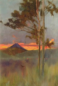 Una notte arrabbiata - Montagne di Hakone, c.1889